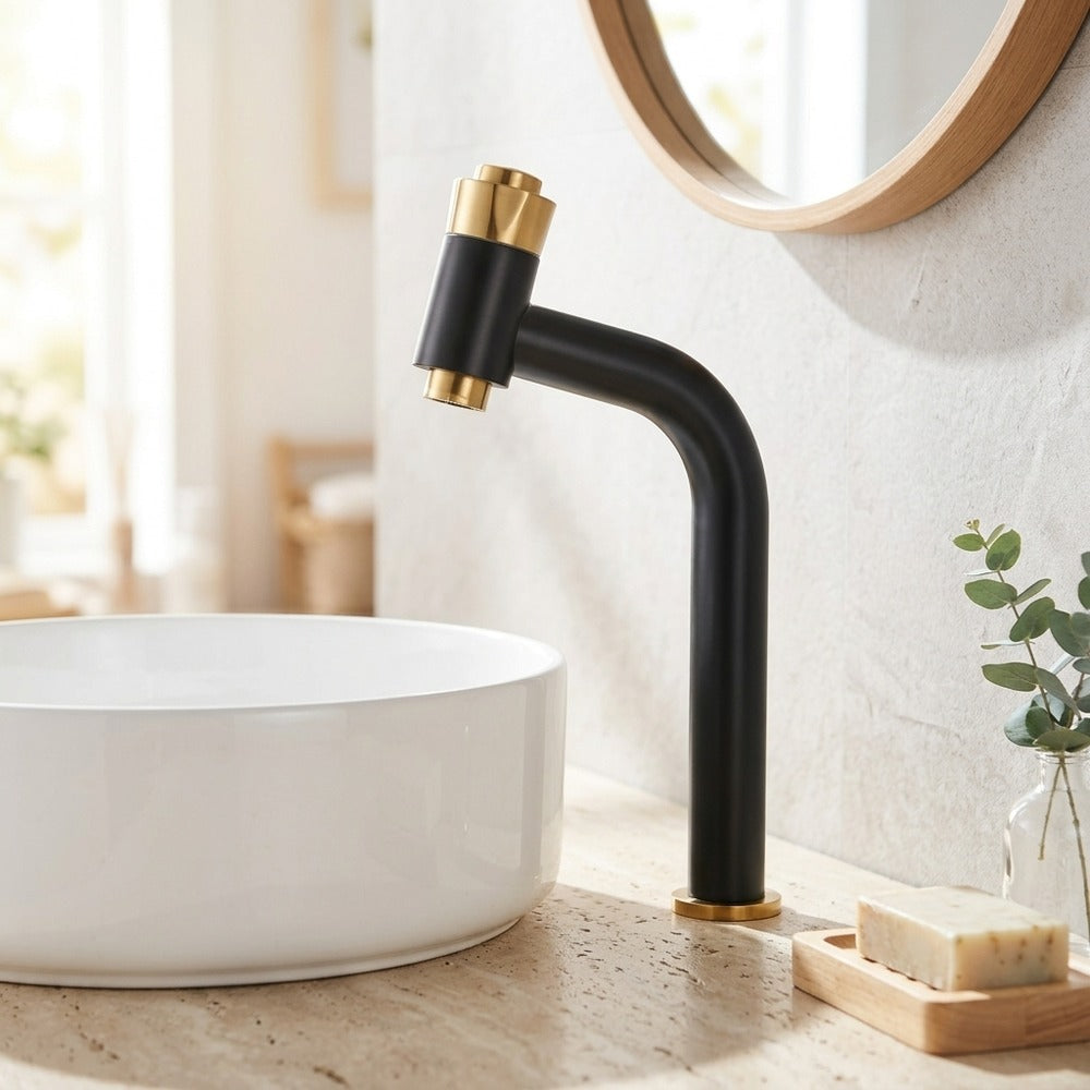 Lagomel single-hole bathroom faucet, set in a Traditional/Classic bathroom