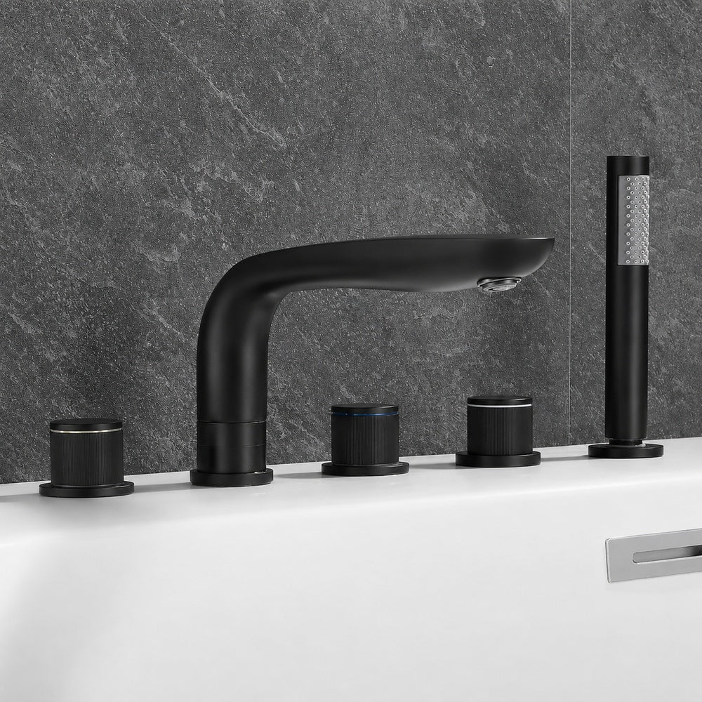 Waterfall Single-Hole Bathroom Faucet, Single-Handle Brass Vanity Faucet