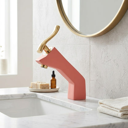 Lagomel single-hole bathroom faucet, set in a Traditional/Classic bathroom