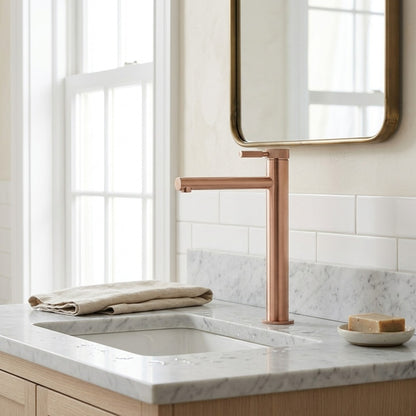 Lagomel single-handle vessel sink faucet, set in a Traditional/Classic bathroom