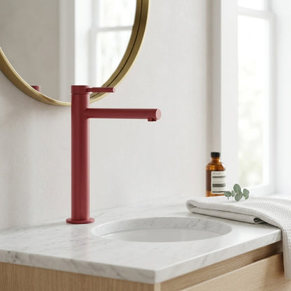Lagomel single-handle vessel sink faucet, set in a Traditional/Classic bathroom