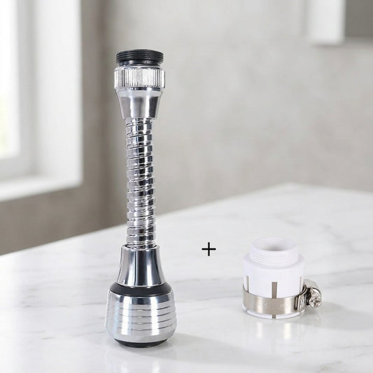 Lagomel faucet aerator in chrome, set in a Modern bathroom