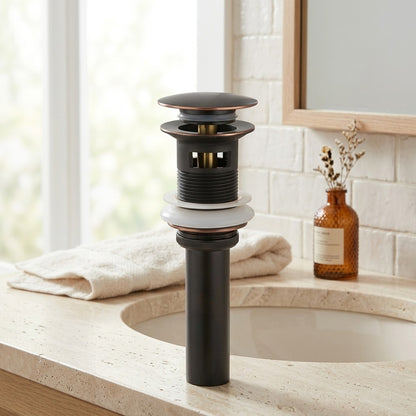 Lagomel bathroom sink drain, set in a Contemporary bathroom