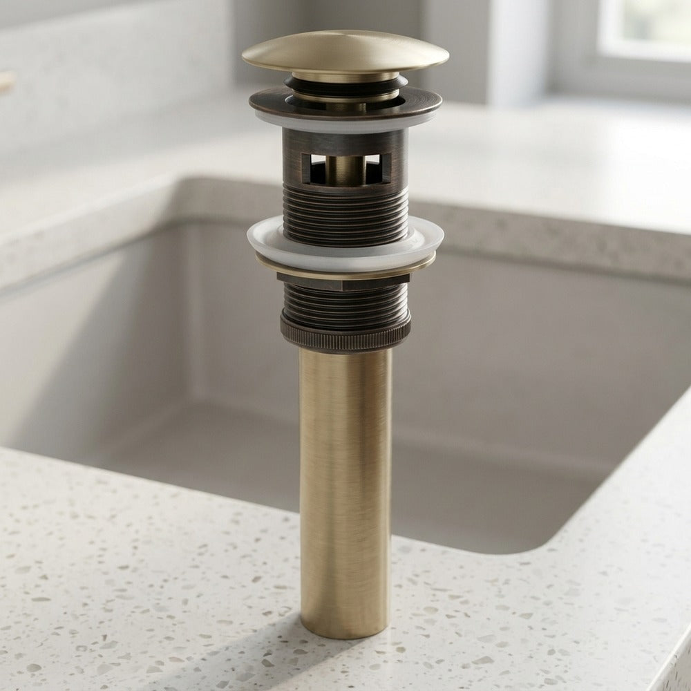 Lagomel bathroom sink drain, set in a Contemporary bathroom