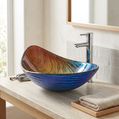 Lagomel faucet and sink set, set in a Modern/Contemporary bathroom
