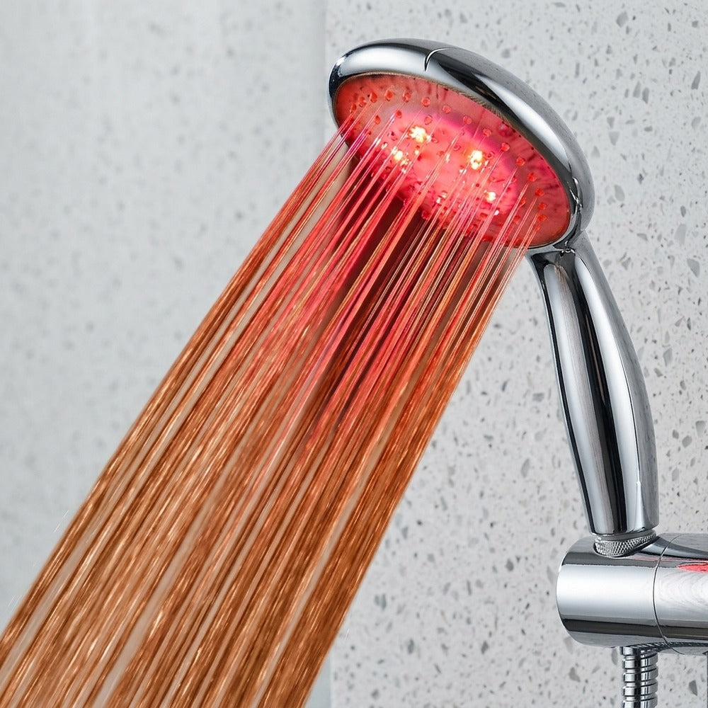 Lagomel hand shower, set in a Contemporary bathroom