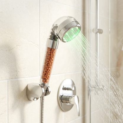 Lagomel hand shower, set in a Contemporary bathroom