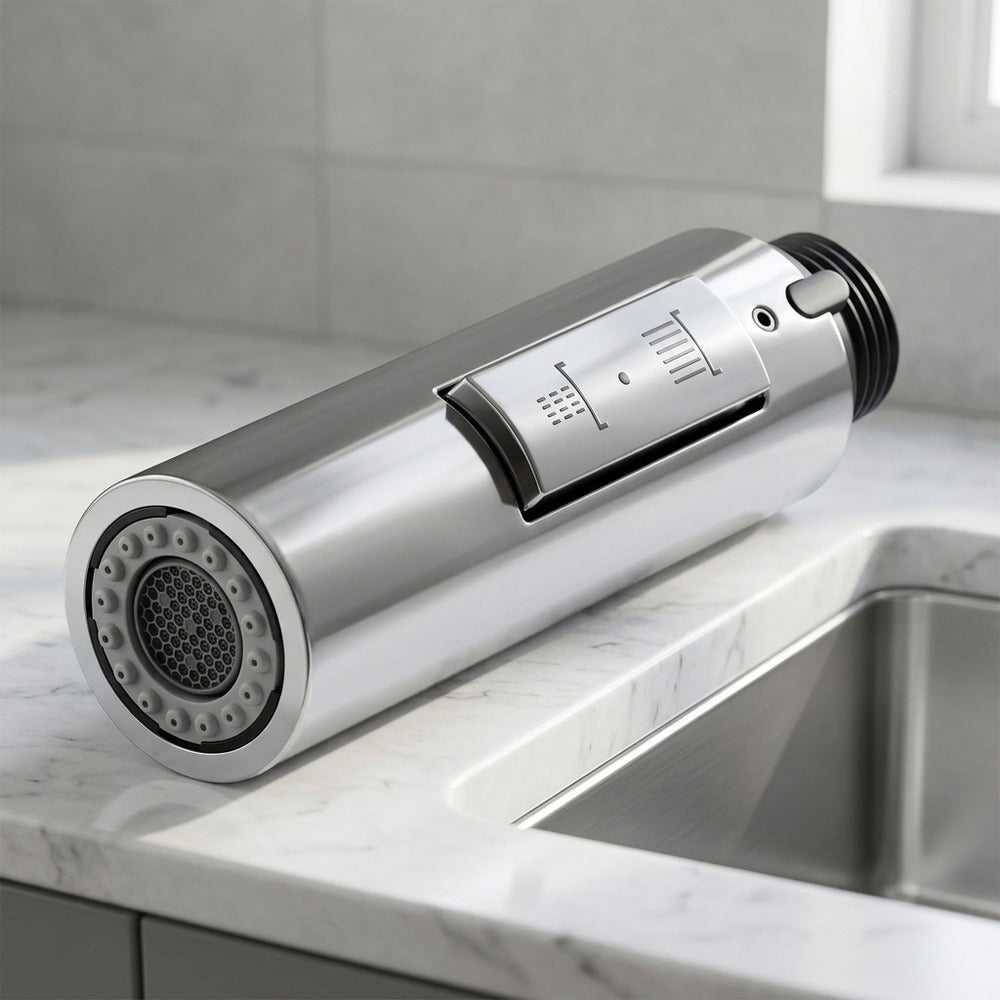 Lagomel pull-out replacement spray head, set in a Contemporary kitchen