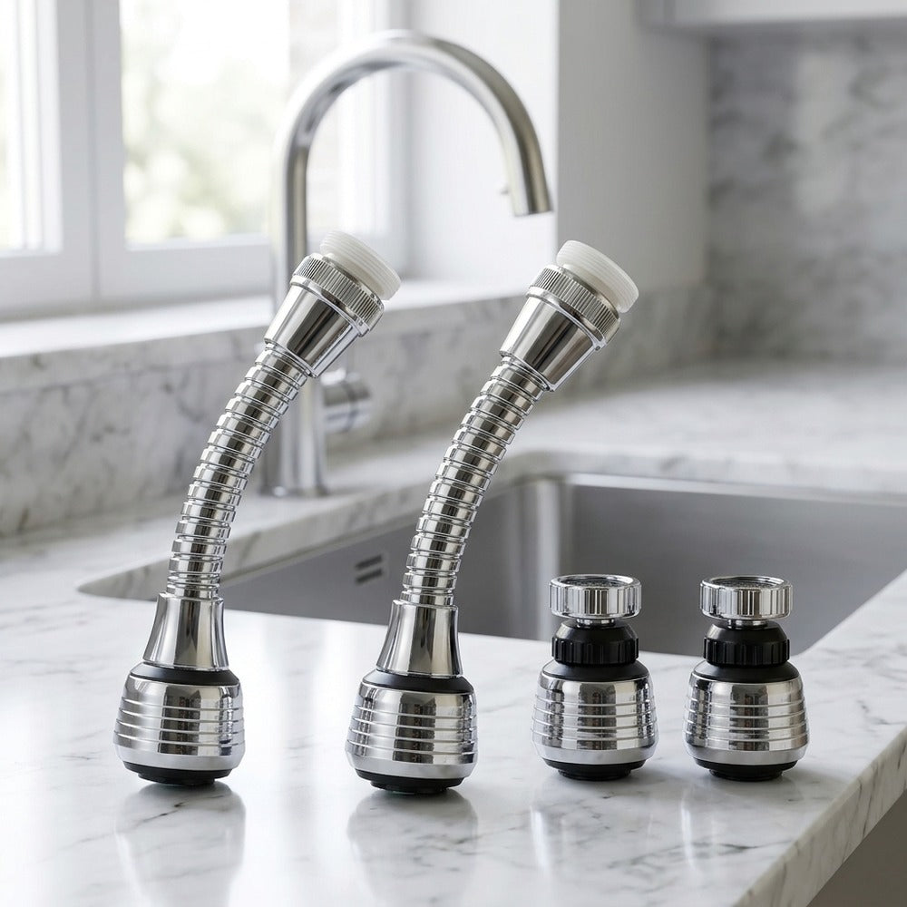 Lagomel faucet aerator, set in a Modern bathroom