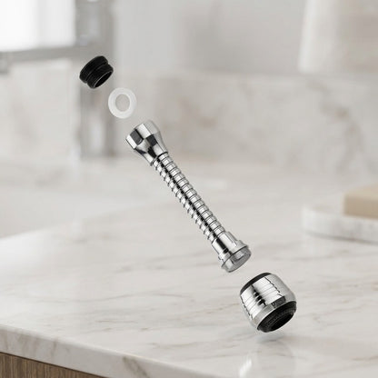 Lagomel faucet aerator, set in a Modern bathroom