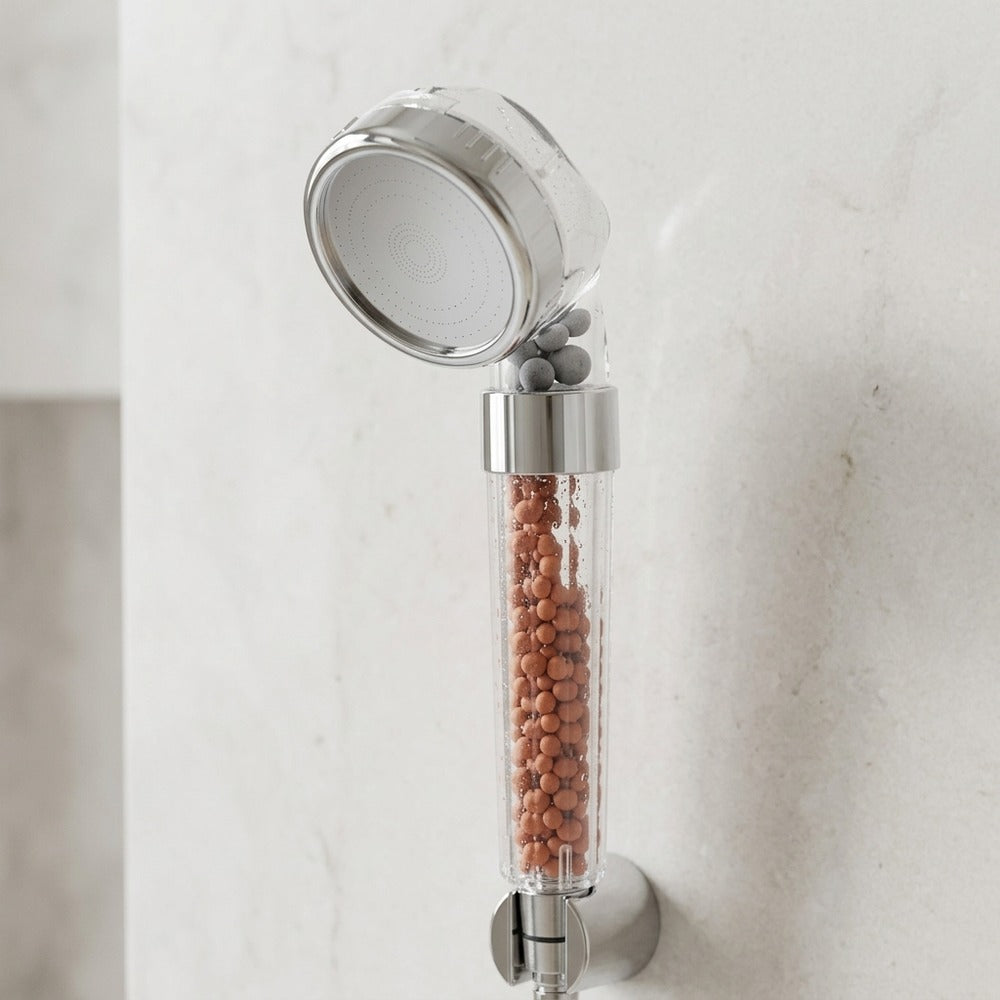 Chrome Handheld Shower Head, High Pressure 300-Hole Water Saving Shower Head