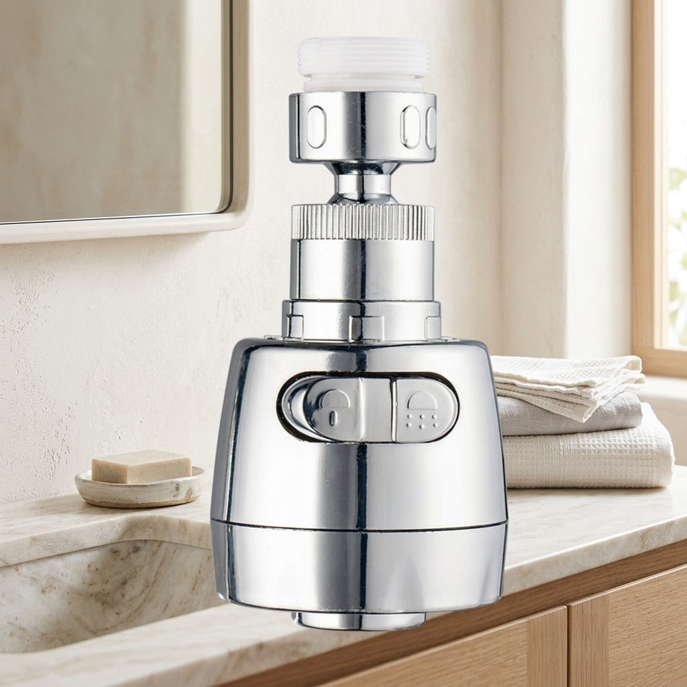 Lagomel faucet aerator, set in a Modern bathroom