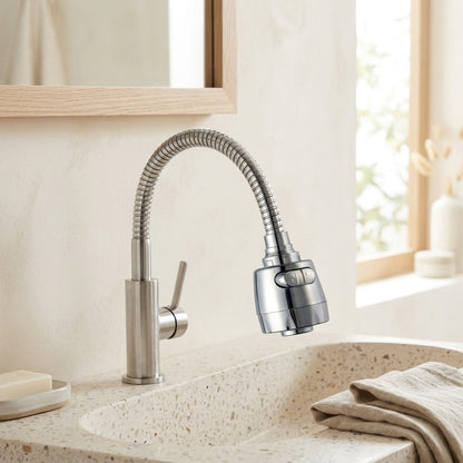 Lagomel faucet aerator, set in a Modern bathroom
