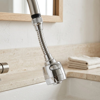 Lagomel faucet aerator, set in a Modern bathroom