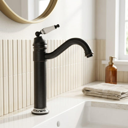 Lagomel single-hole bathroom faucet, set in a Traditional/Classic bathroom