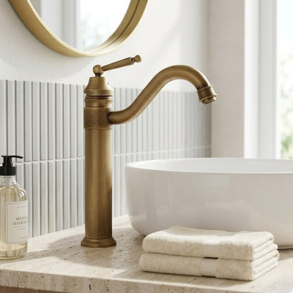 Lagomel single-hole bathroom faucet, set in a Traditional/Classic bathroom