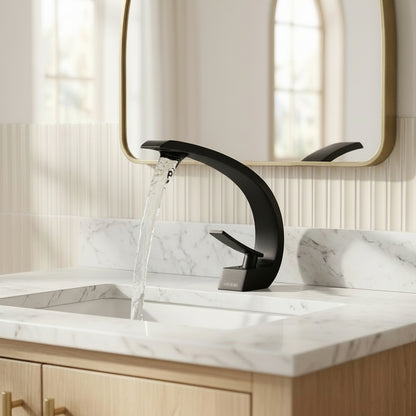 Lagomel single-hole bathroom faucet, set in a Traditional/Classic bathroom