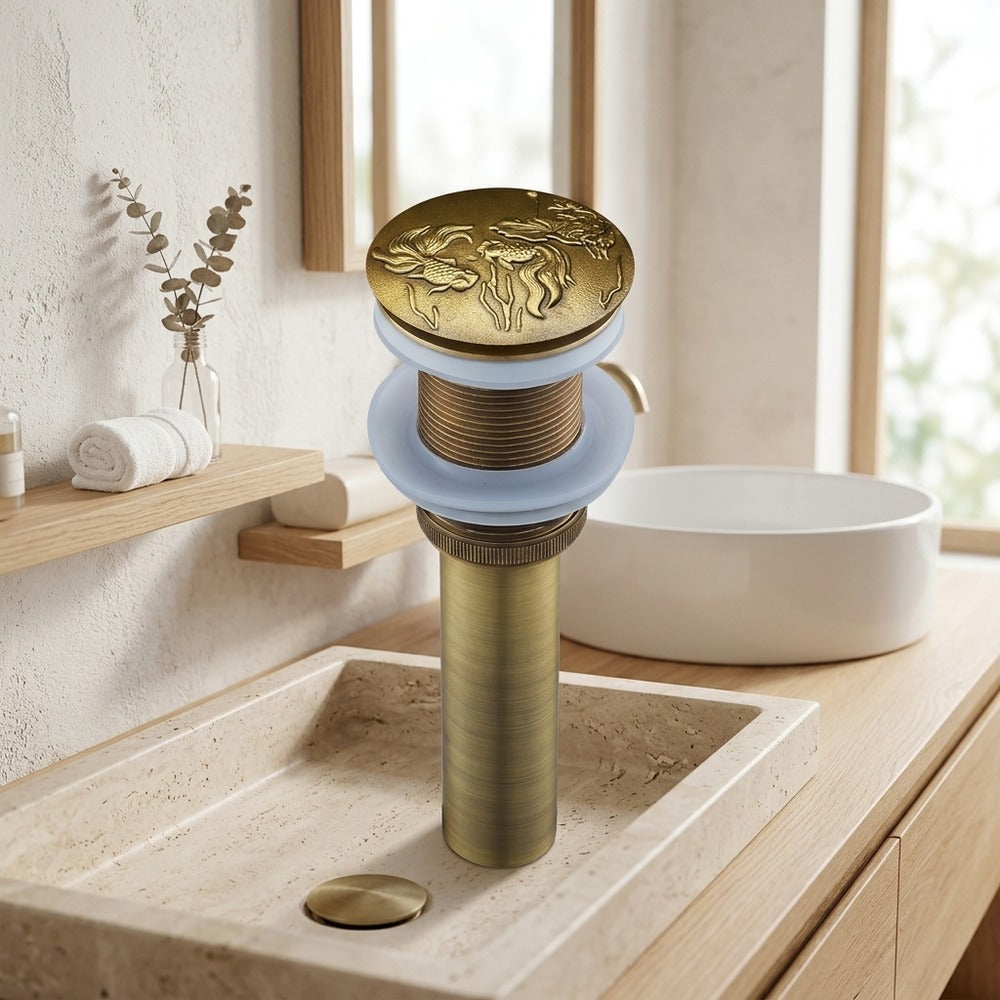 Lagomel bathroom sink drain, set in a Contemporary bathroom