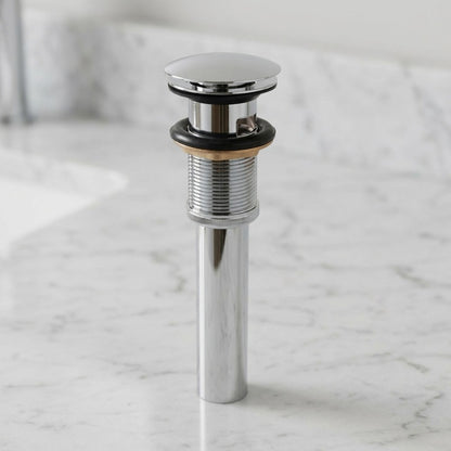 Lagomel bathroom sink drain in chrome, brushed nickel, oil-rubbed bronze, antique brass, set in a Contemporary bathroom