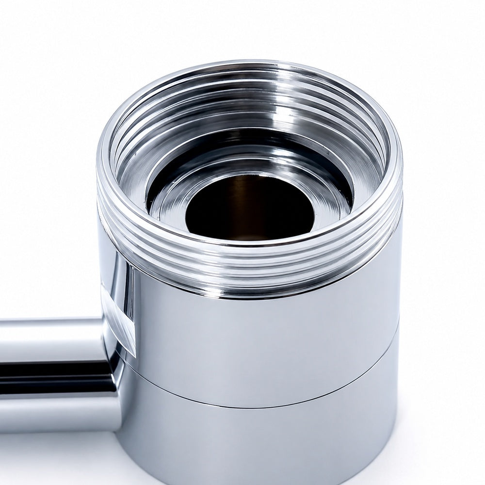 Chrome-Plated Brass 1080-Degree Rotating Faucet Aerator, Dual-Mode Flow Faucet Attachment