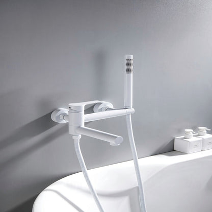 Modern Wall-Mounted Bidet Faucet, Single-Handle Bathroom Bidet Spray Faucet with Handheld Sprayer, Matte Black / Chrome / Brushed Gold