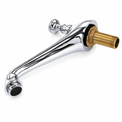 Vintage 3-Hole Widespread Bathroom Faucet, Double Cross Handle Faucet, Chrome / Polished Gold