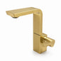 Single-Handle Bathroom Sink Faucet, Modern Brushed Gold
