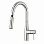 Pull-Down Kitchen Faucet with Dual-Function Sprayer, Brushed Nickel