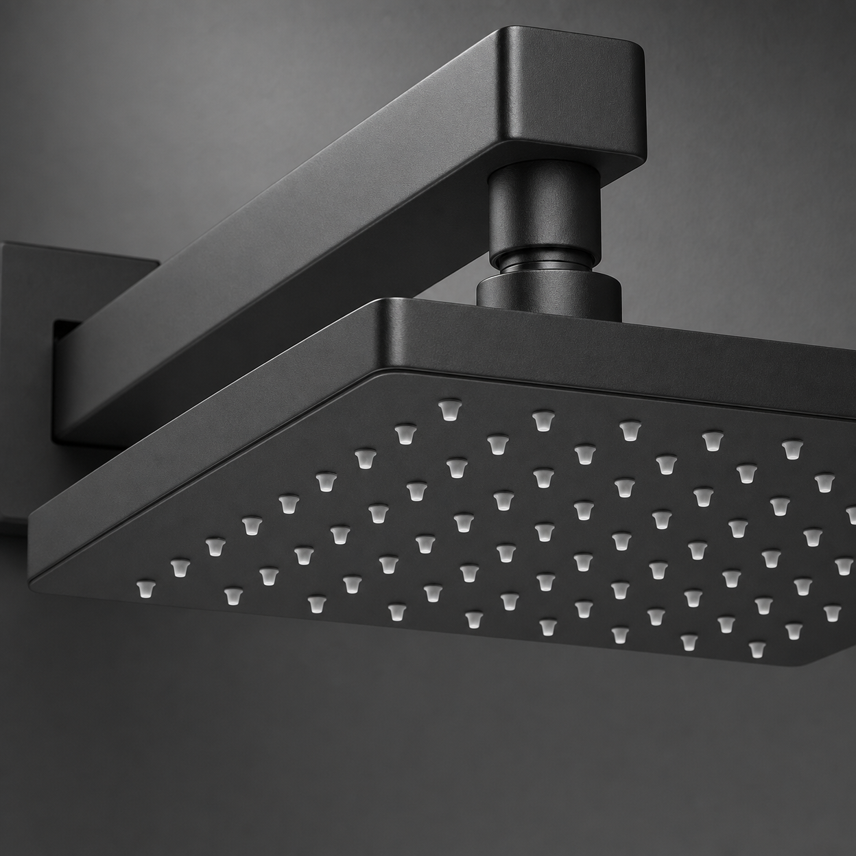 10-Inch Rain Shower Head Thermostatic Shower System, Matte Black