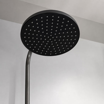 Thermostatic Shower System with Rain Shower Head & Handheld, Gunmetal Gray