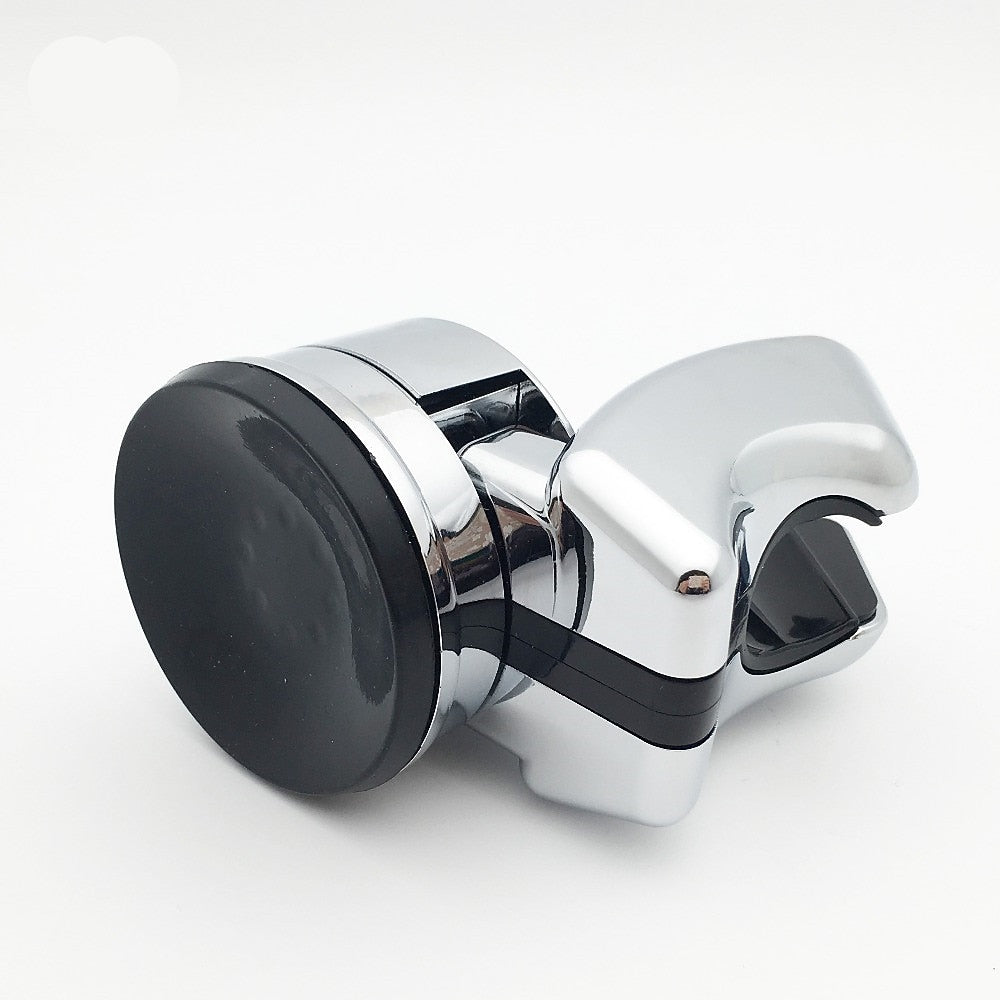 Chrome ABS Suction Cup Shower Head Holder, Adjustable Wall-Mounted Handheld Shower Bracket