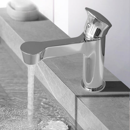Modern Waterfall Bathroom Faucet, Single-Hole Brass Single-Handle Faucet, Matte Black / Matte White / Gunmetal / Chrome / Brushed Gold