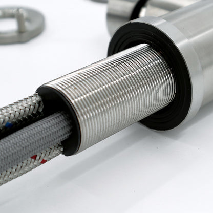 Pull-Down Stainless Steel Kitchen Faucet, Single-Handle 360-Degree Swivel Faucet, Brushed Nickel / Matte Black