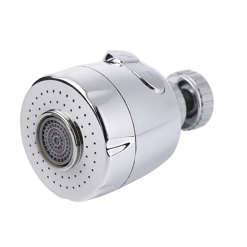 360-Degree Swivel Faucet Aerator, Dual Spray Mode Faucet Sprayer, Chrome / Matte Black