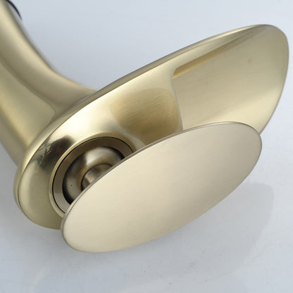 Waterfall Bathroom Faucet, Modern Single-Handle Single-Hole Faucet