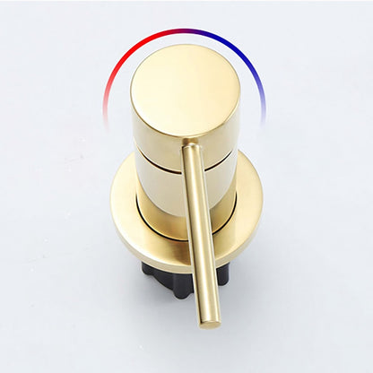 Modern High-Arc Brass Bathroom Faucet, 2-Hole Widespread Single-Handle Sink Faucet, Brushed Gold / Matte Black / Chrome