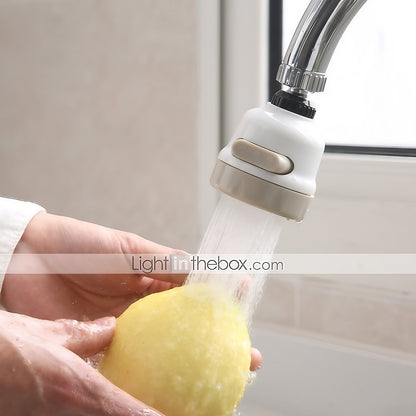 Matte White 3-Mode Rotatable Faucet Aerator, 360-Degree Swivel Water-Saving Spray Head