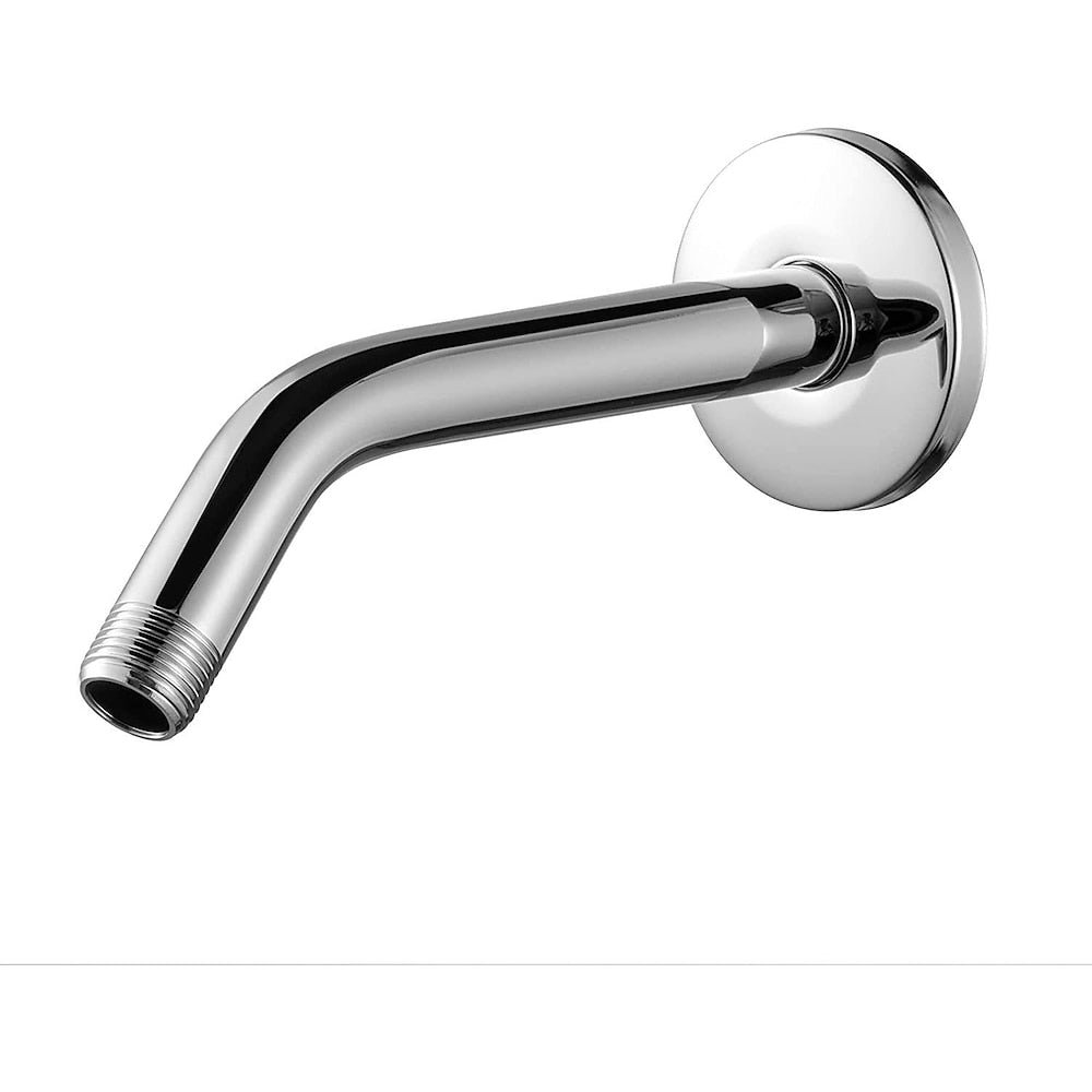 5-Spray Mode Fixed Shower Head, Modern Wall-Mount Round Showerhead, Chrome / Matte Black / Stainless Steel