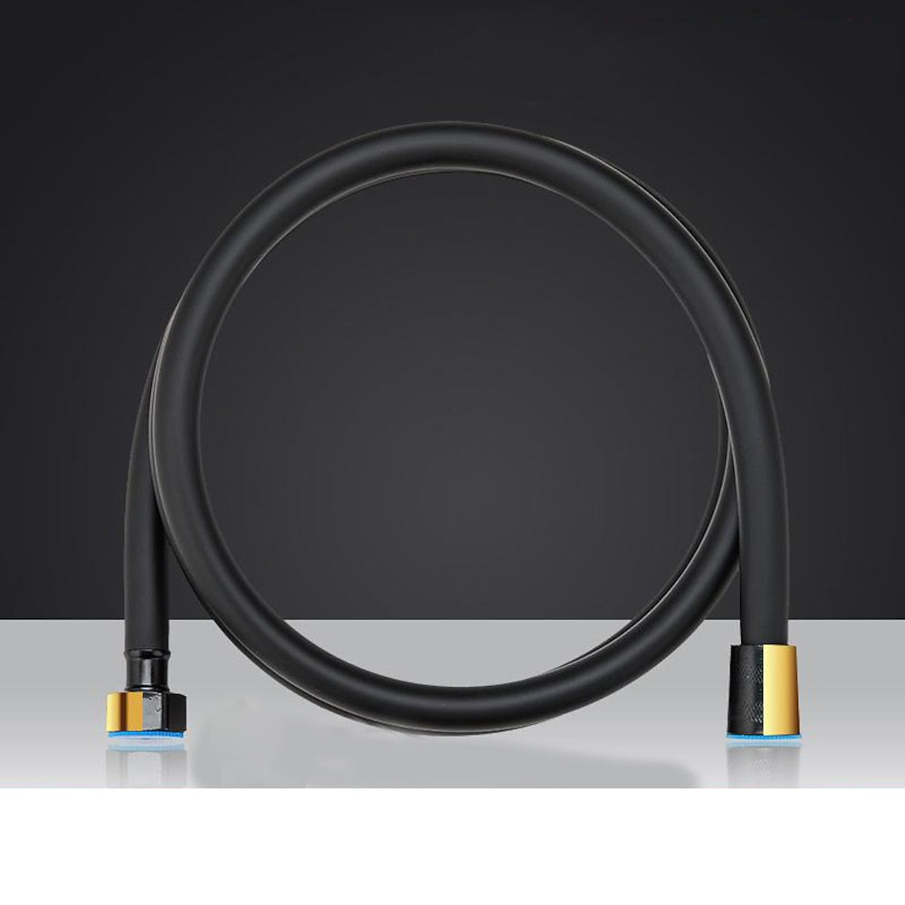 Kink-Free Flexible Handheld Shower Hose, 360-Degree Swivel Replacement Shower Tube, Chrome / Matte Black / Matte White / Stainless Steel