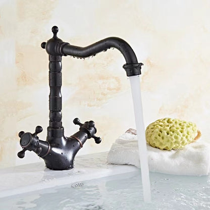 Waterfall Modern Brass Vessel Sink Faucet, Single-Handle Tall Faucet