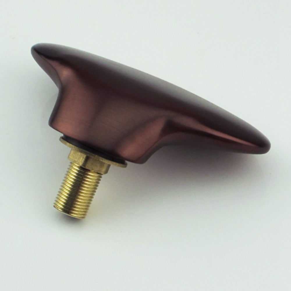 Waterfall Oil-Rubbed Bronze Roman Tub Faucet, 3-Handle Brass Tub Faucet with Handheld Shower