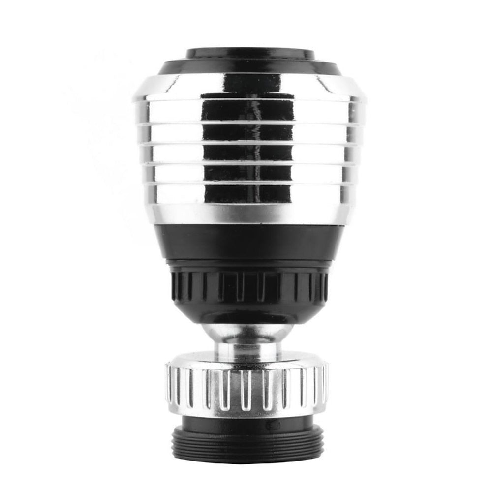 360-Degree Swivel Faucet Aerator, Dual Spray Mode Faucet Sprayer, Chrome / Matte Black