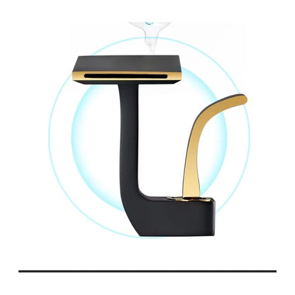 Waterfall Single-Hole Bathroom Faucet, Single-Handle Faucet with Pop-Up Drain