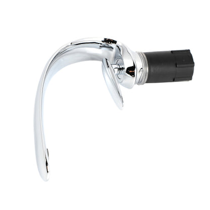 High Arc Chrome Bathroom Faucet, Modern Single-Hole Single-Handle Brass Faucet