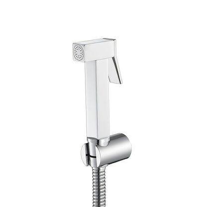 Self-Cleaning Solid Brass Bidet Sprayer, Wall-Mount Toilet Bidet Sprayer with Hose / Bracket, Black / Silver / Gold