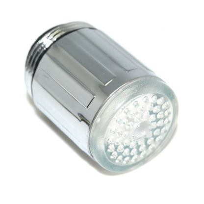 Chrome LED Faucet Aerator, -Changing ABS Plastic Kitchen Tap Attachment
