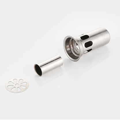 Stainless Steel Modern Square Shower Floor Drain, Floor-Mounted Drain with Removable Cover / Hair Catcher