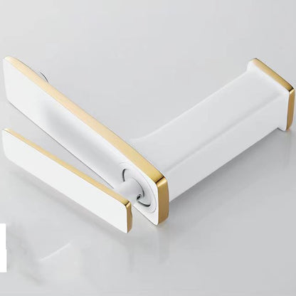 Waterfall Modern Single-Hole Bathroom Faucet, Single-Handle Brass Faucet
