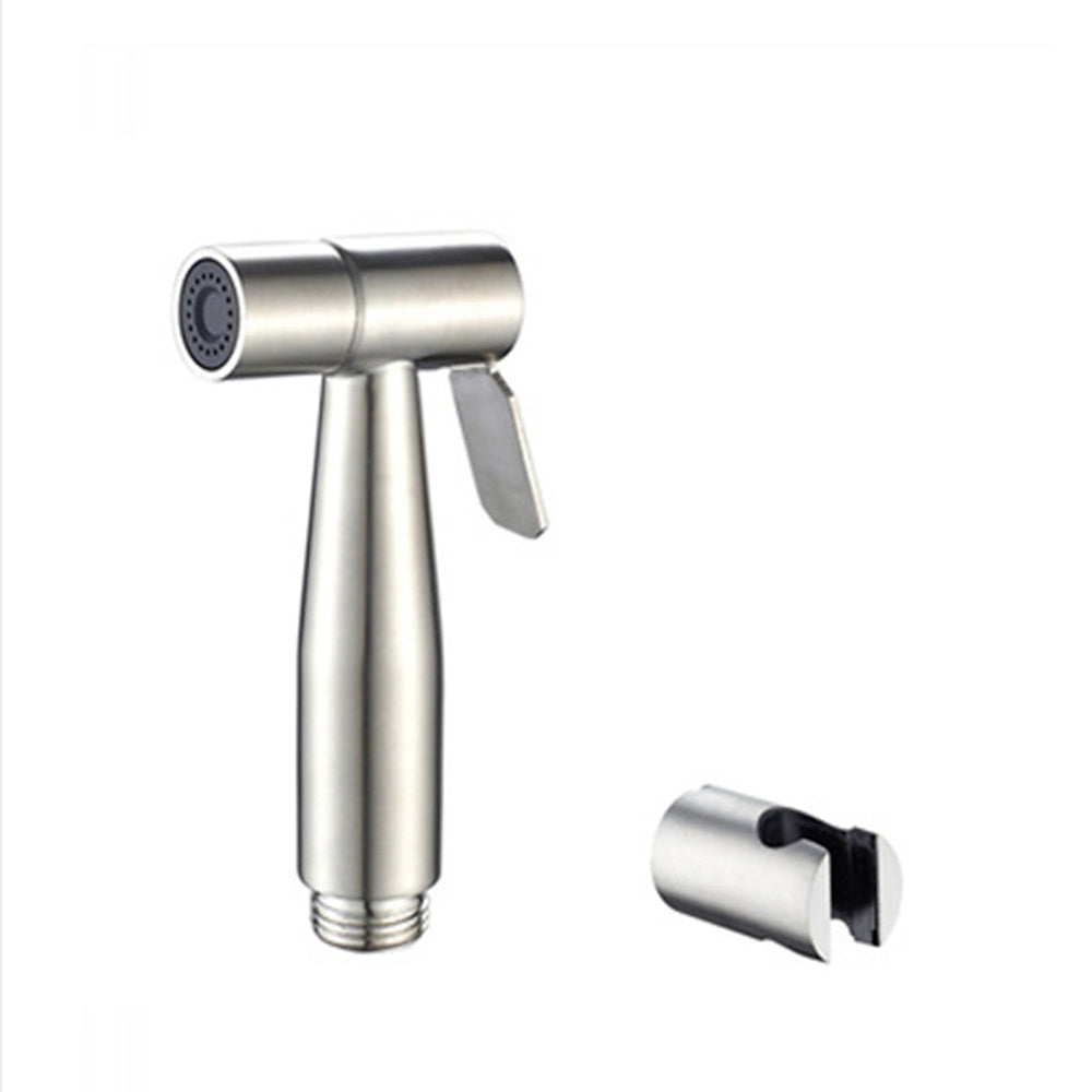 Stainless Steel Wall-Mounted Handheld Bidet Sprayer Tap, High-Pressure Toilet Sprayer Set