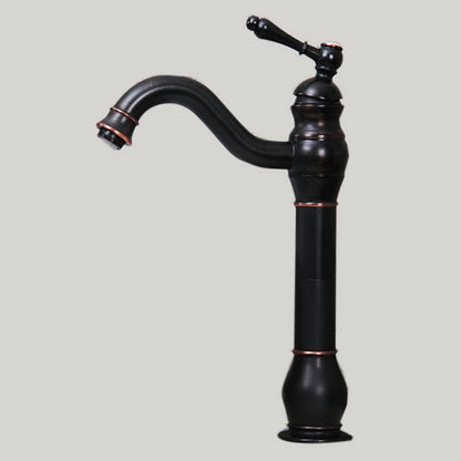 360-Degree Swivel Single-Hole Bathroom Faucet, Single-Handle High Arc Faucet, Antique Brass / Oil-Rubbed Bronze / Brushed Nickel / Chrome